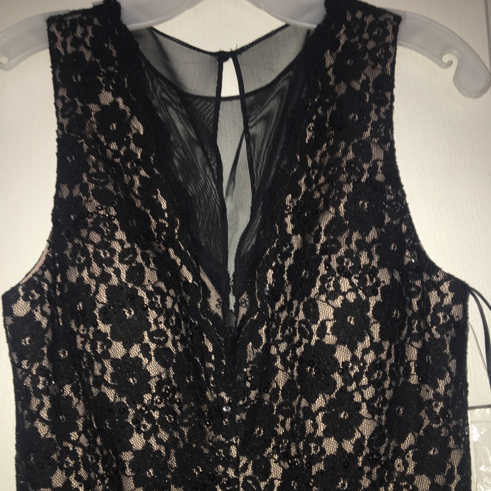 David Bridal Black Sequin Lace Dress. Never Used. - Picture 6 of 8